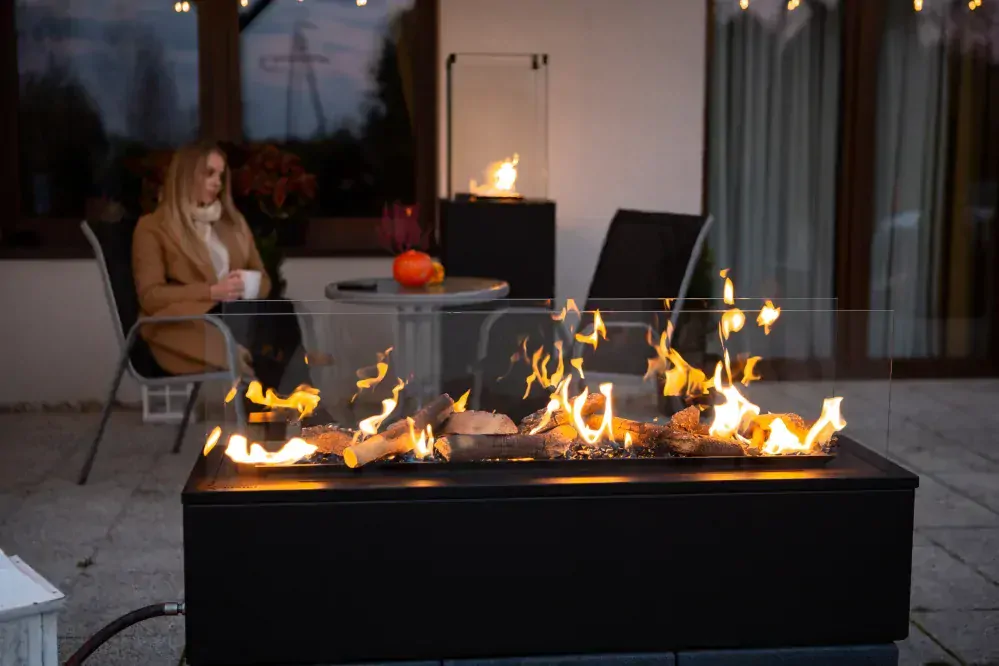 Plynové terasové topení Patio Horizontal na dálkové ovládání