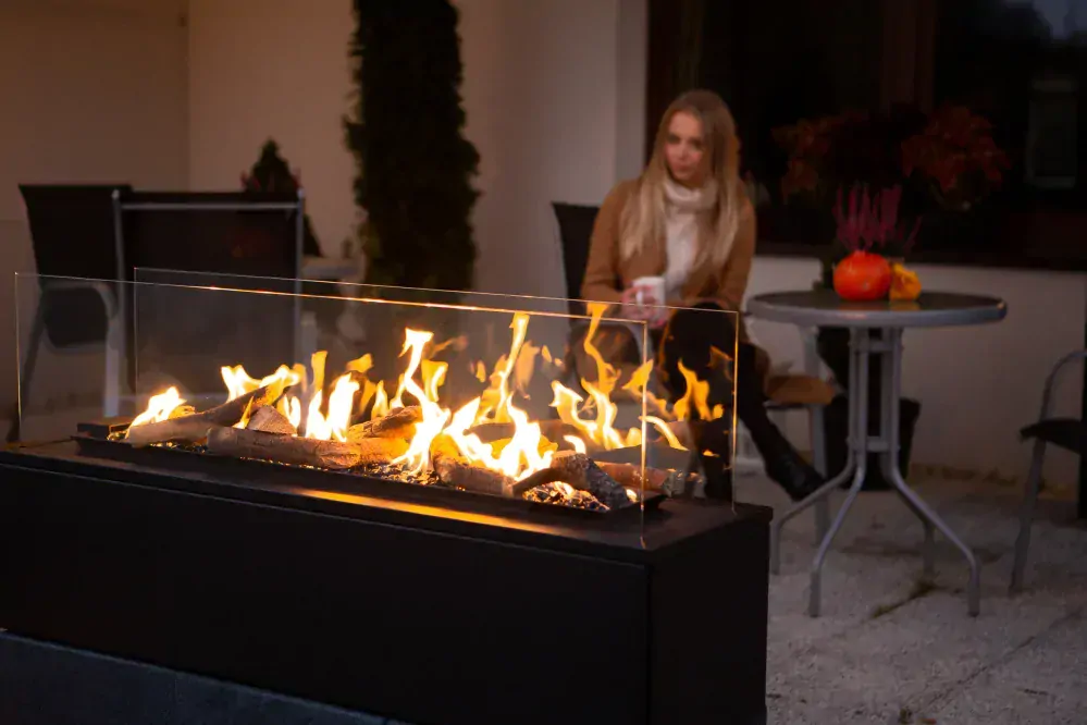 Plynové terasové topení Patio Horizontal na dálkové ovládání