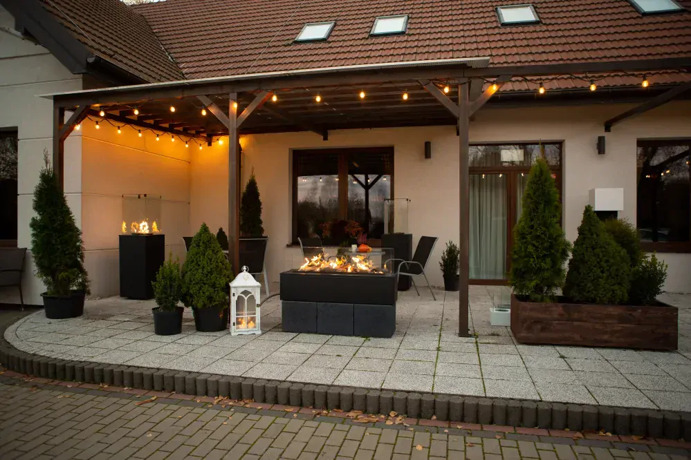 Plynové terasové topení Patio Horizontal na dálkové ovládání
