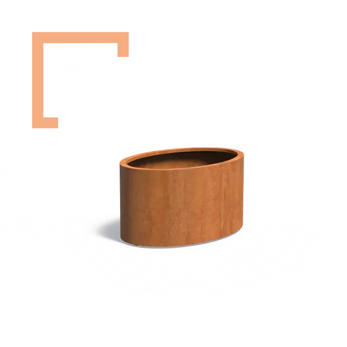 Cortenový květináč Elipse