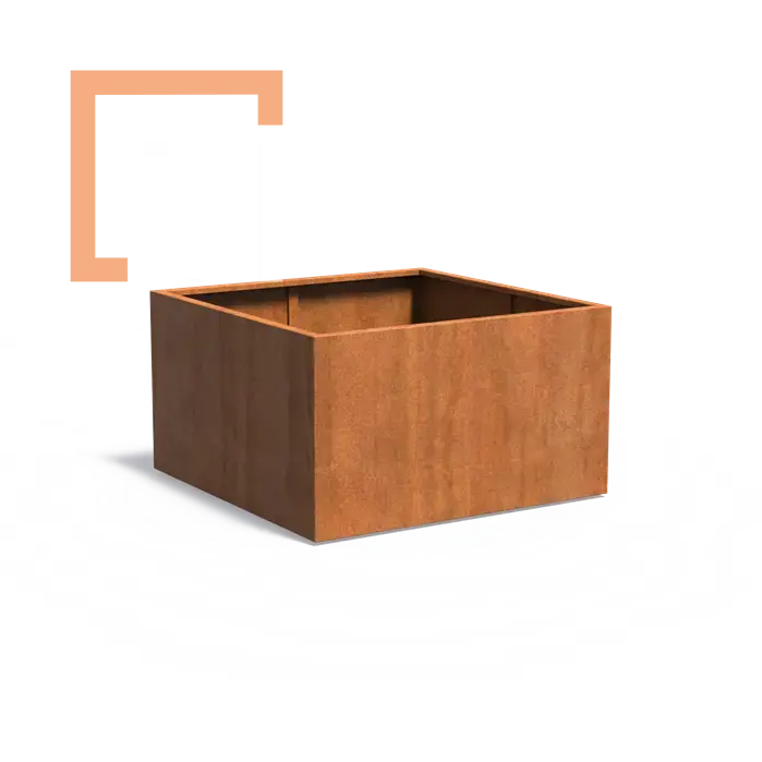 Cortenový květináč carrez