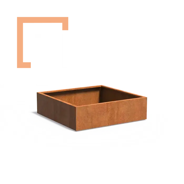 Cortenový květináč carrez