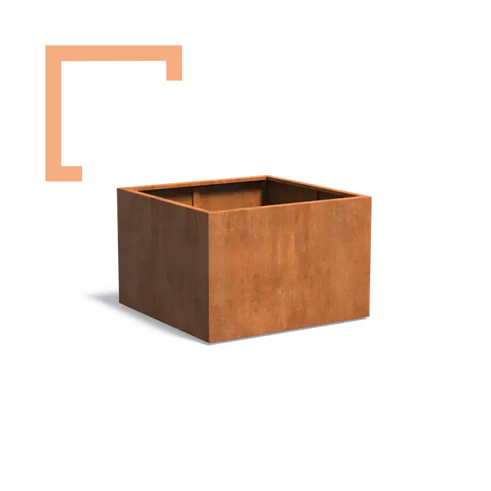Cortenový květináč carrez