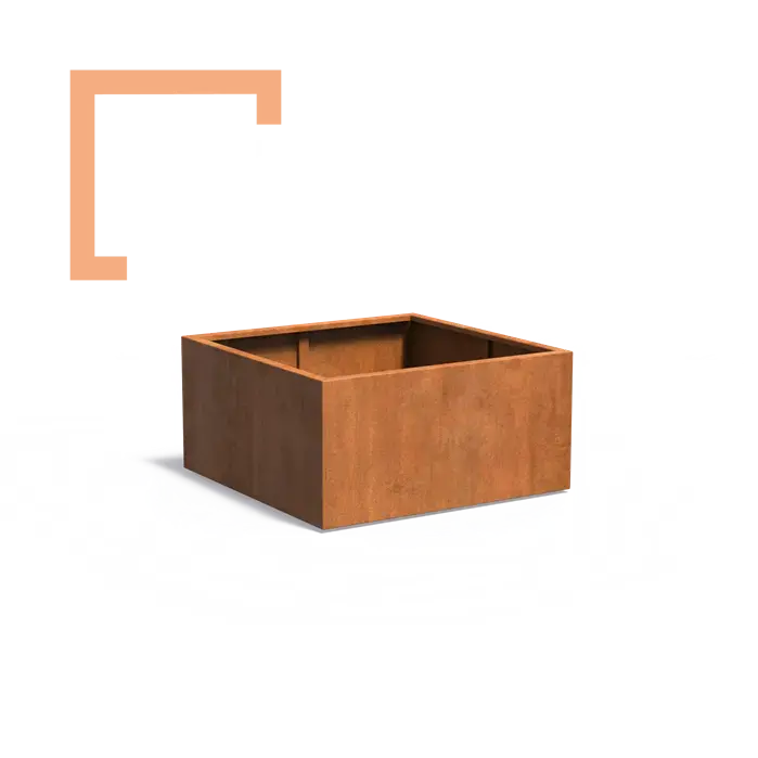 Cortenový květináč carrez