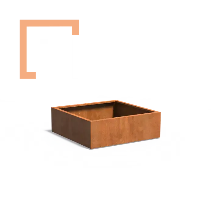 Cortenový květináč carrez