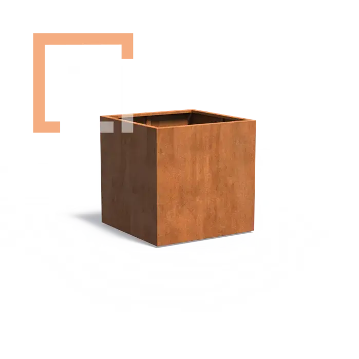 Cortenový květináč carrez