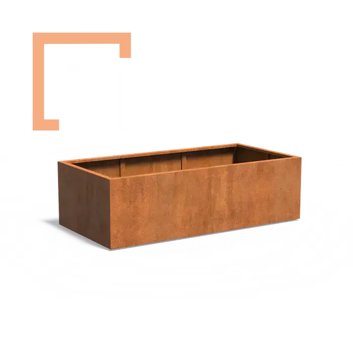 Cortenový květináč carrez