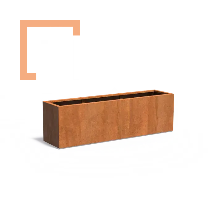 Cortenový květináč carrez