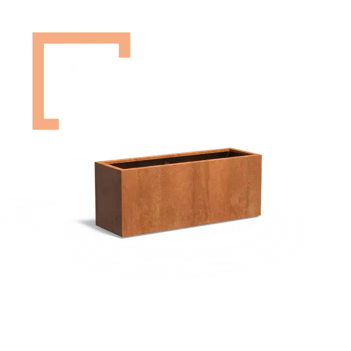 Cortenový květináč carrez