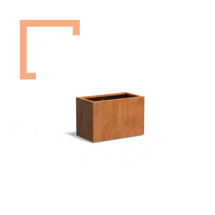 Cortenový květináč carrez