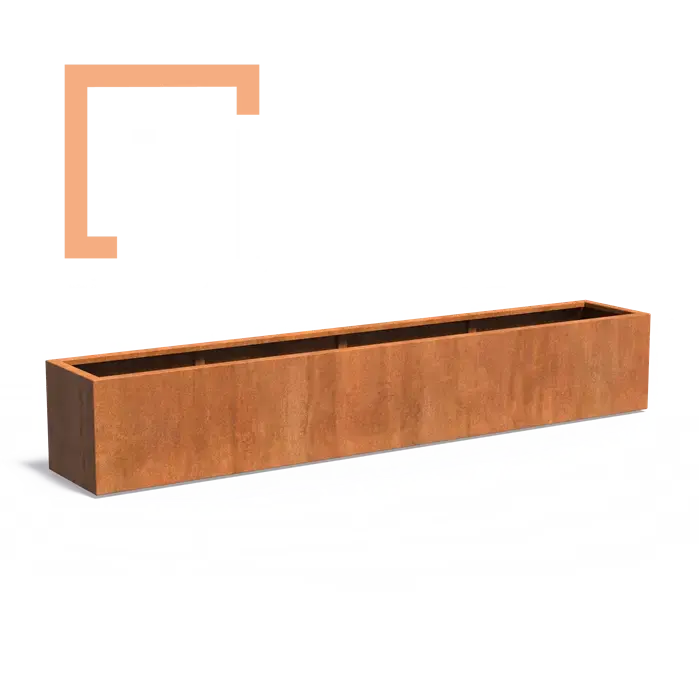Cortenový květináč carrez