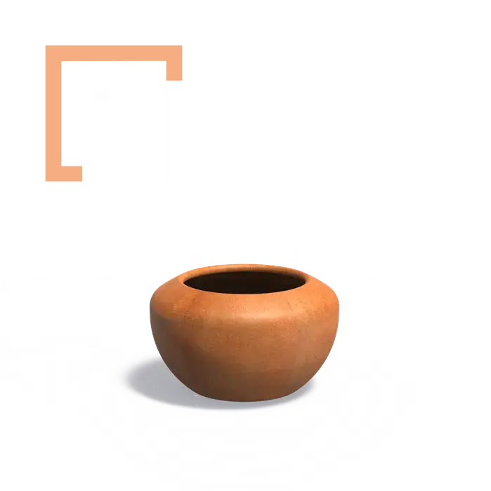 Cortenový květináč Onyx