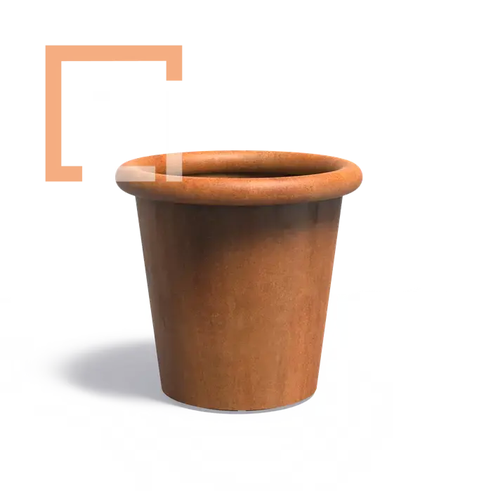 Cortenový květináč Tube