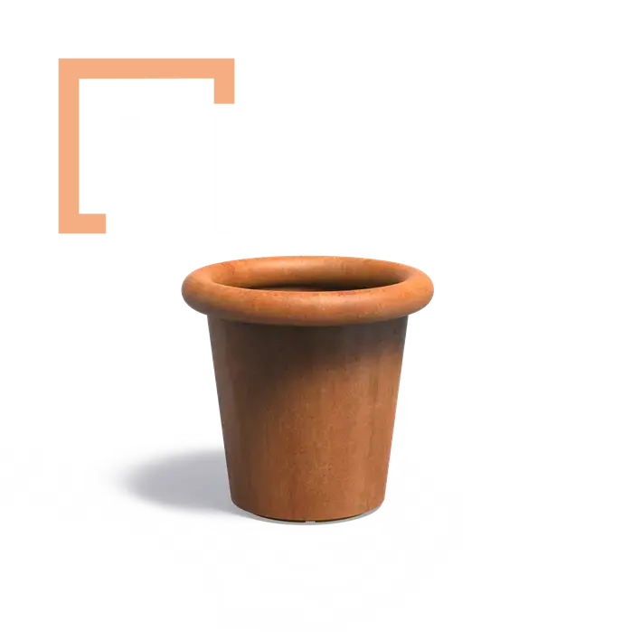 Cortenový květináč Tube