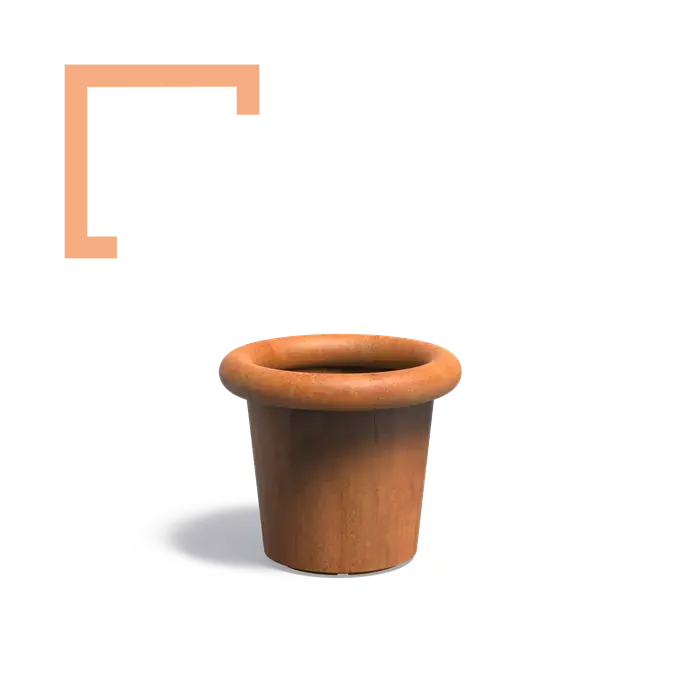 Cortenový květináč Tube