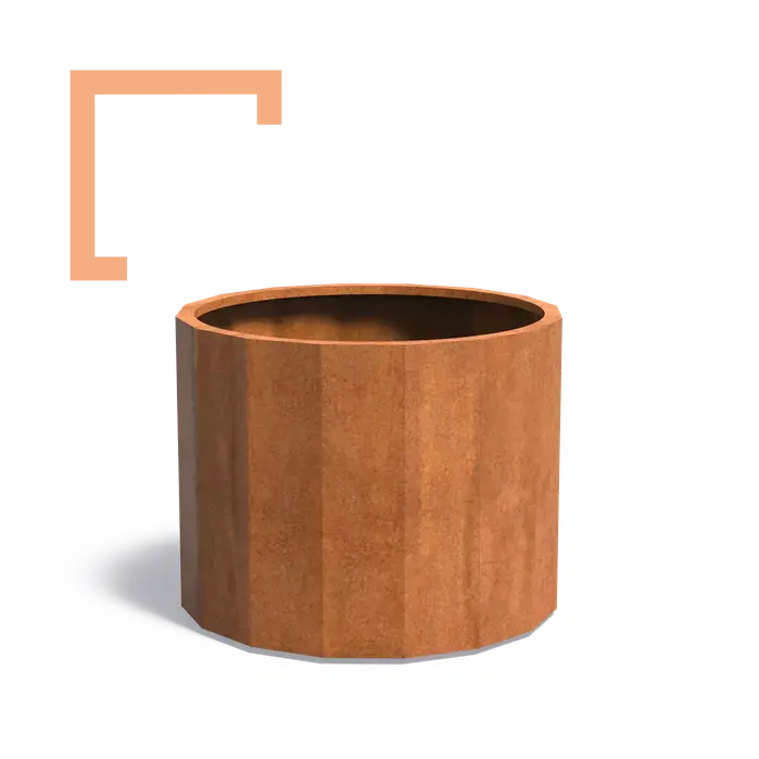 Cortenový květináč Boxer