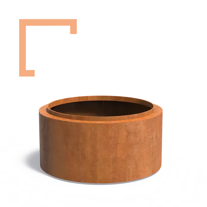 Cortenový květináč Topic