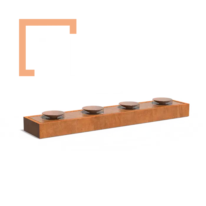 Cortenová fontána Table Bowls