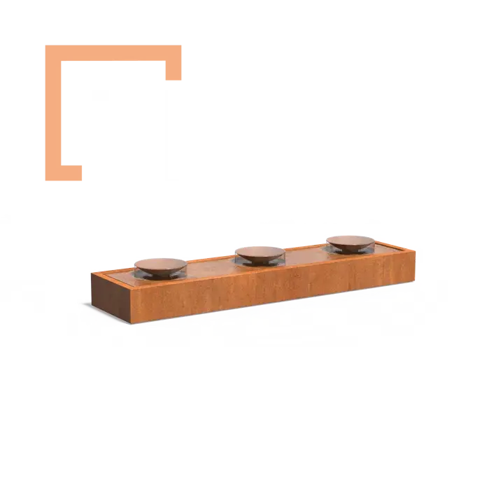 Cortenová fontána Table Bowls
