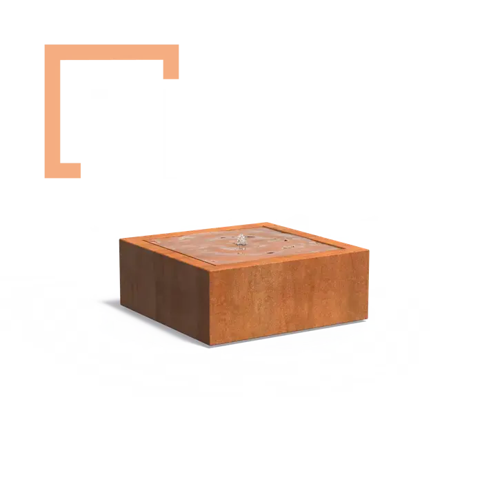 Cortenová fontána Table