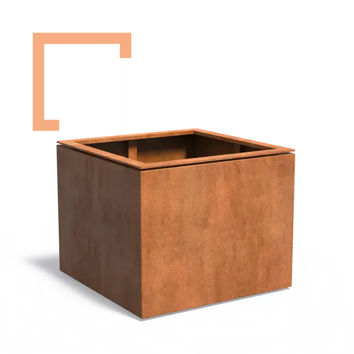 Cortenový květináč Domus