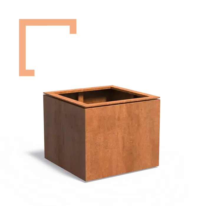 Cortenový květináč Domus