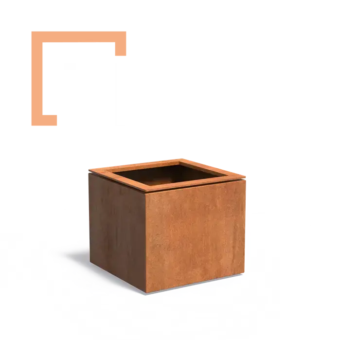 Cortenový květináč Domus