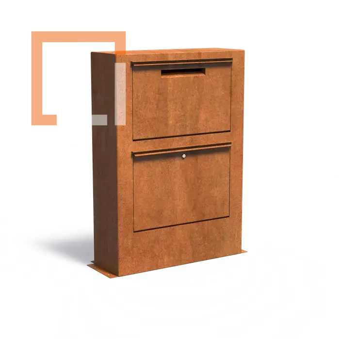 Cortenová schránka Paca