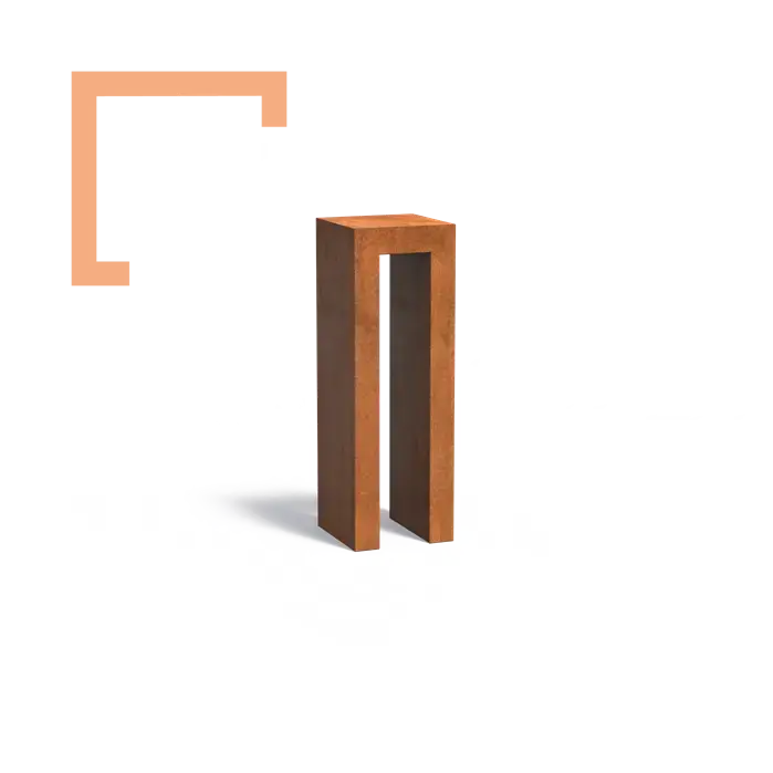 Cortenový stolek