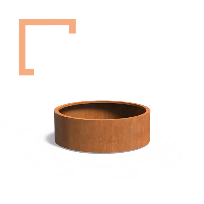Cortenový květináč Circum