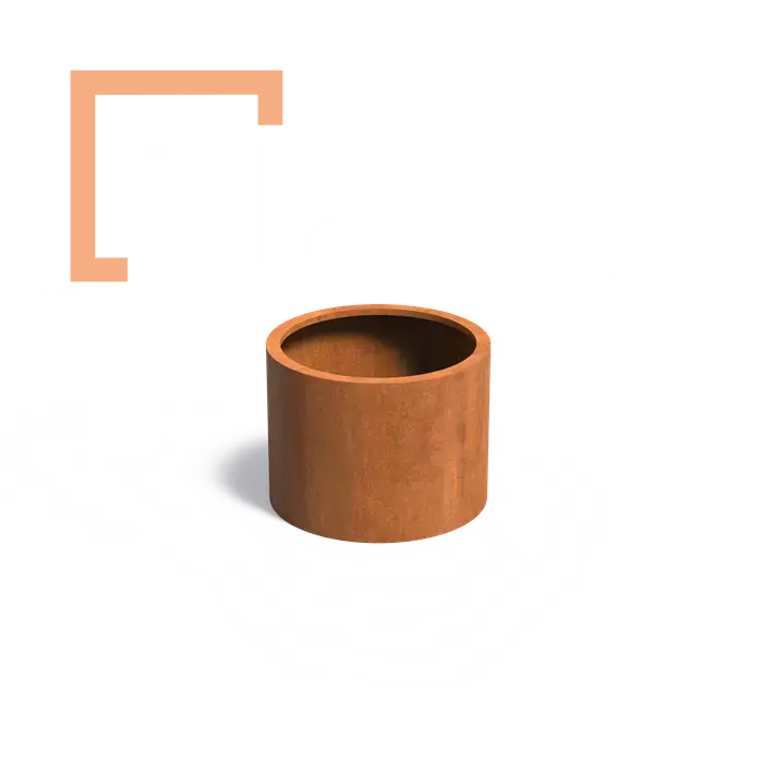 Cortenový květináč Circum bez dna
