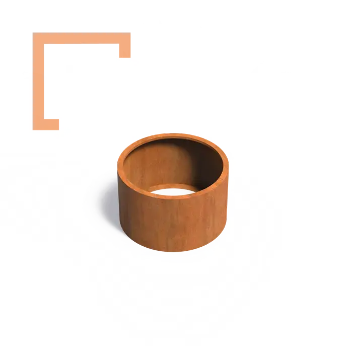 Cortenový květináč Circum bez dna