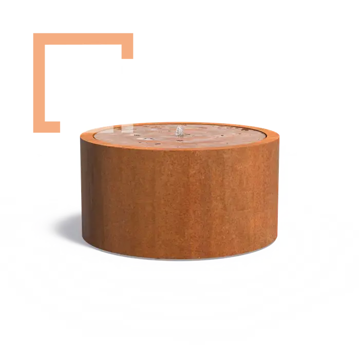 Cortenová fontána Table Round
