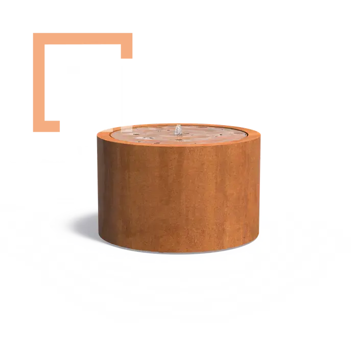Cortenová fontána Table Round