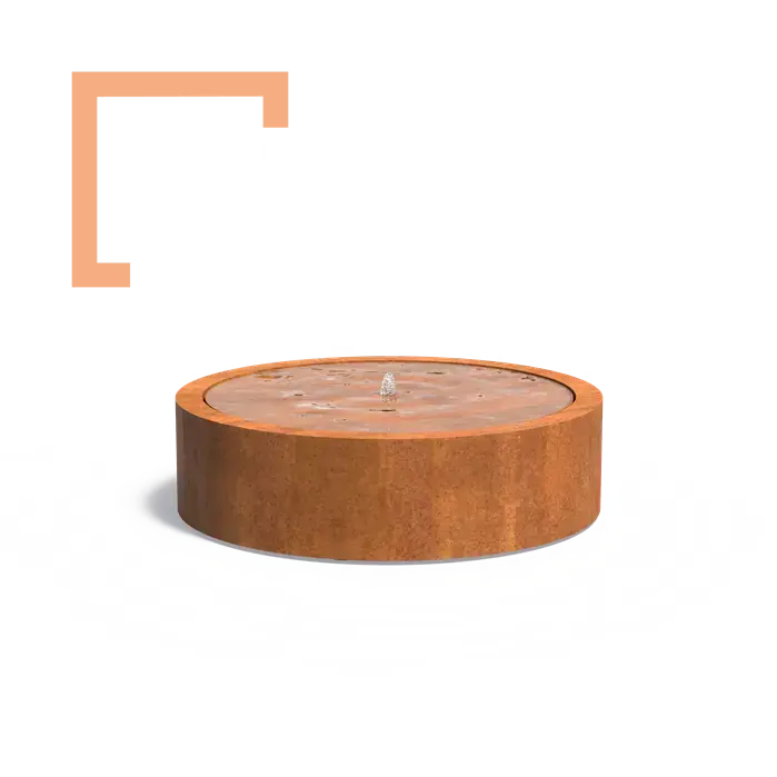 Cortenová fontána Table Round