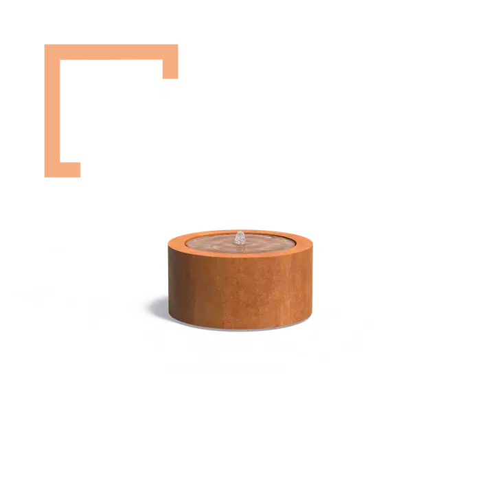 Cortenová fontána Table Round