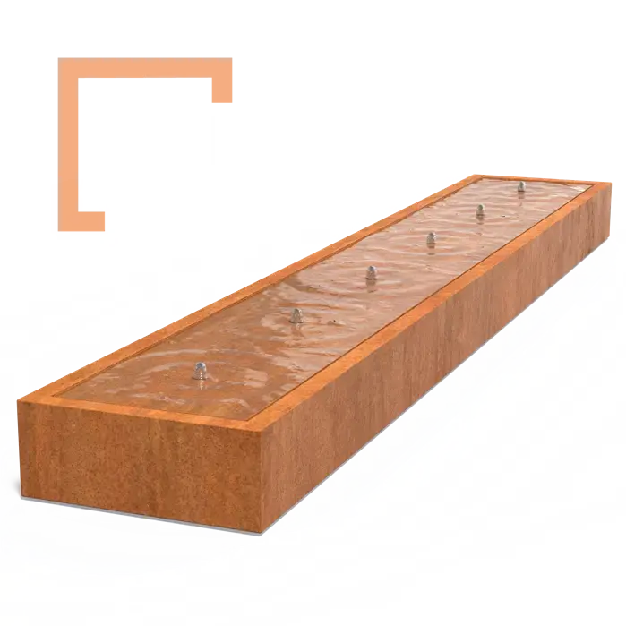 Cortenová fontána Table - 6 trysek