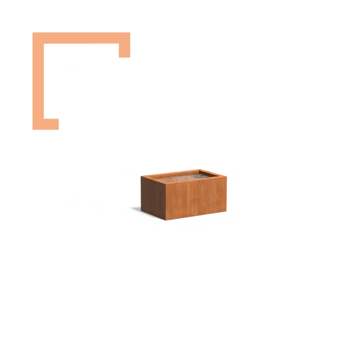 Cortenové jezírko - nádrž na vodu Pond
