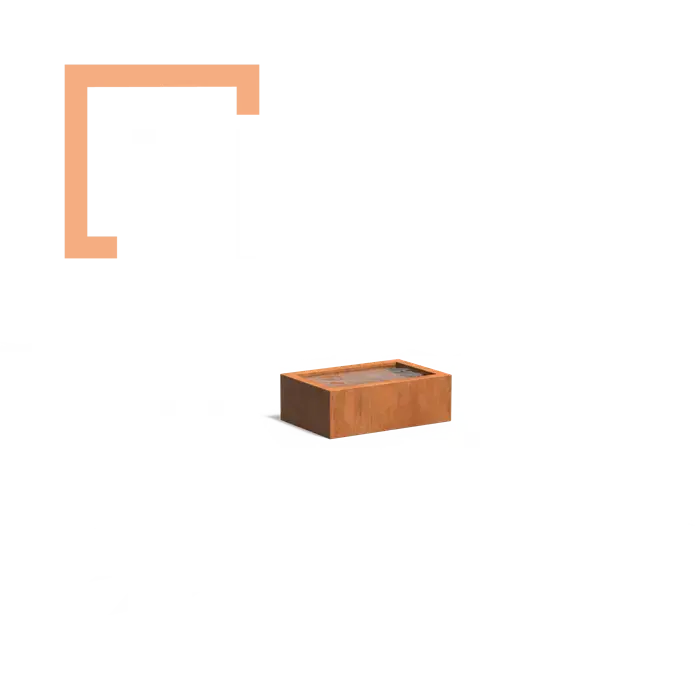 Cortenové jezírko - nádrž na vodu Pond