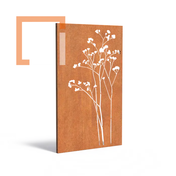 Cortenový dekorační panel