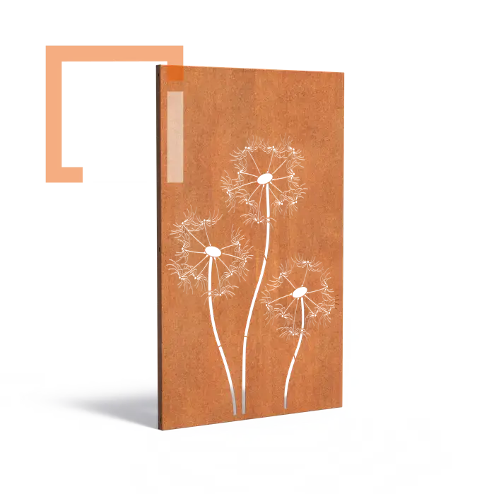 Cortenový dekorační panel