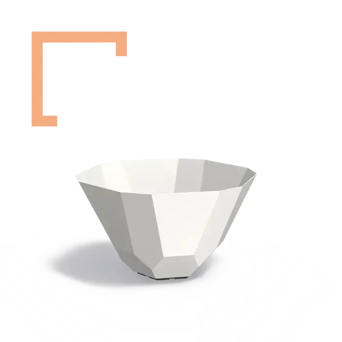 Hliníkový květináč Facet