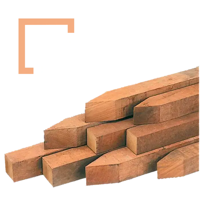 Dřevěné kolíky k obrubníkům
