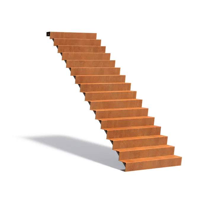 Cortenové schodiště 16 stupňů