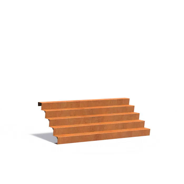 Cortenové schodiště 5 stupňů