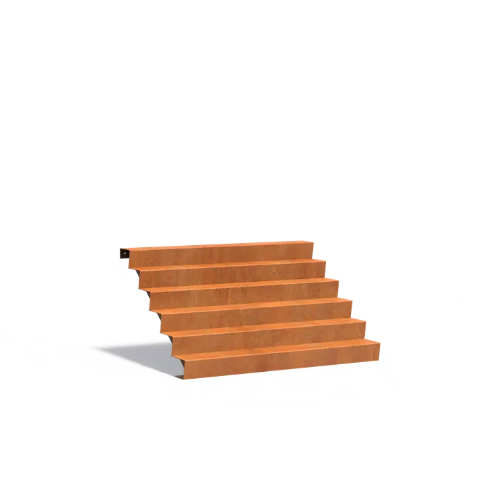 Cortenové schodiště 6 stupňů