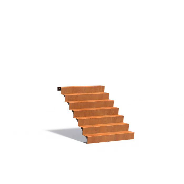 Cortenové schodiště 7 stupňů