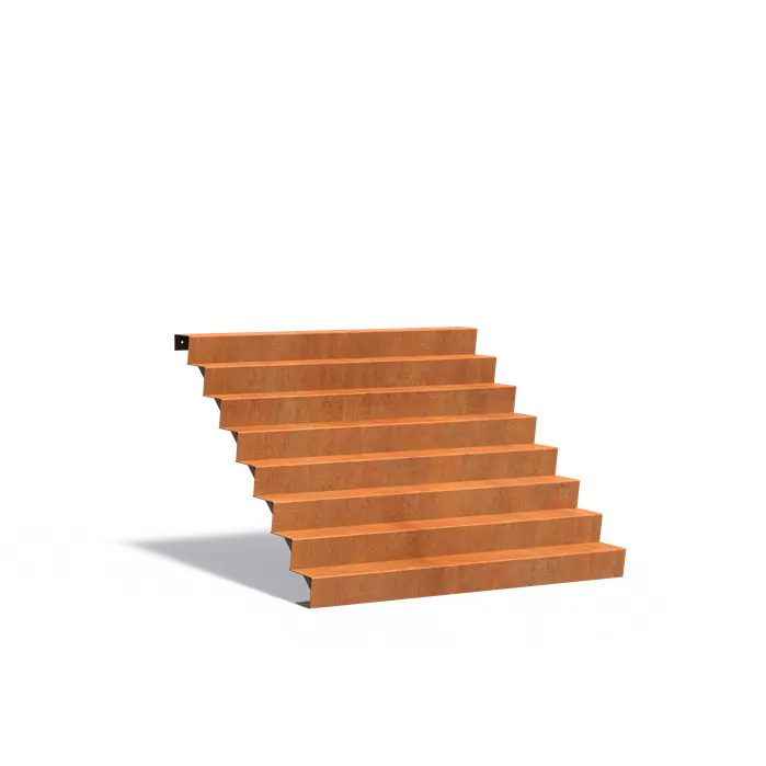 Cortenové schodiště 8 stupňů