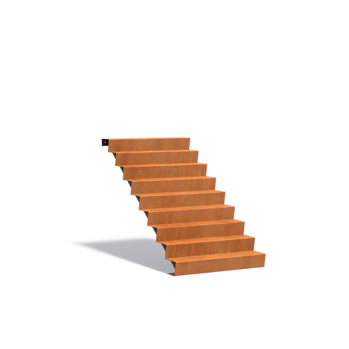 Cortenové schodiště 9 stupňů