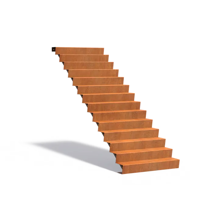 Cortenové schodiště 14 stupňů
